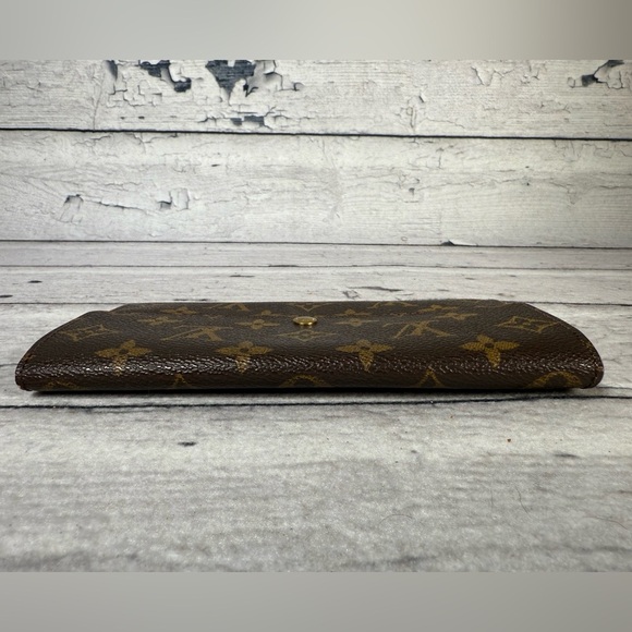 Louis Vuitton Portefeuille Sarah Long Bifold Wallet Brown Monogram Leather - Picture 3 of 16
